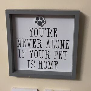 Pet Lover Wall Art - Gray and White